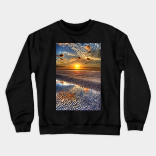 Low Tide Sunrise on Jekyll Island Crewneck Sweatshirt